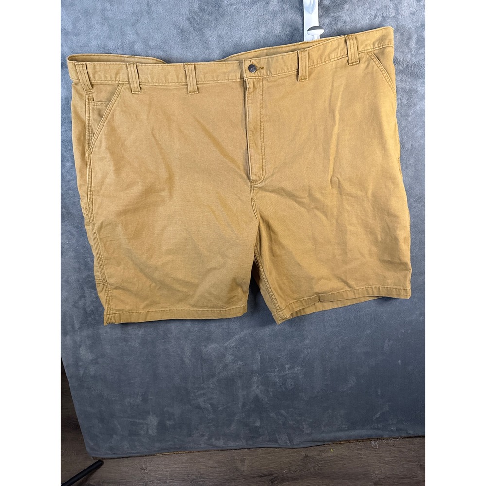 Carhartt Mens 54 Rugged Flex Relaxed Fit Canvas Work Shorts Tan 102514-918 NEW